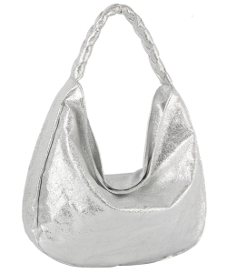 Metallic Shoulder Bag Hobo JY0525M SILVER